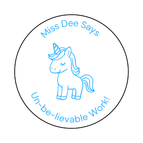 Personalised Teacher Stamp | Un-be-lievable Work! 🦄